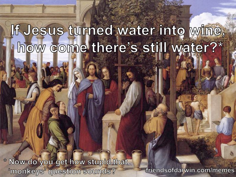 Water into wine: teach the controversy!