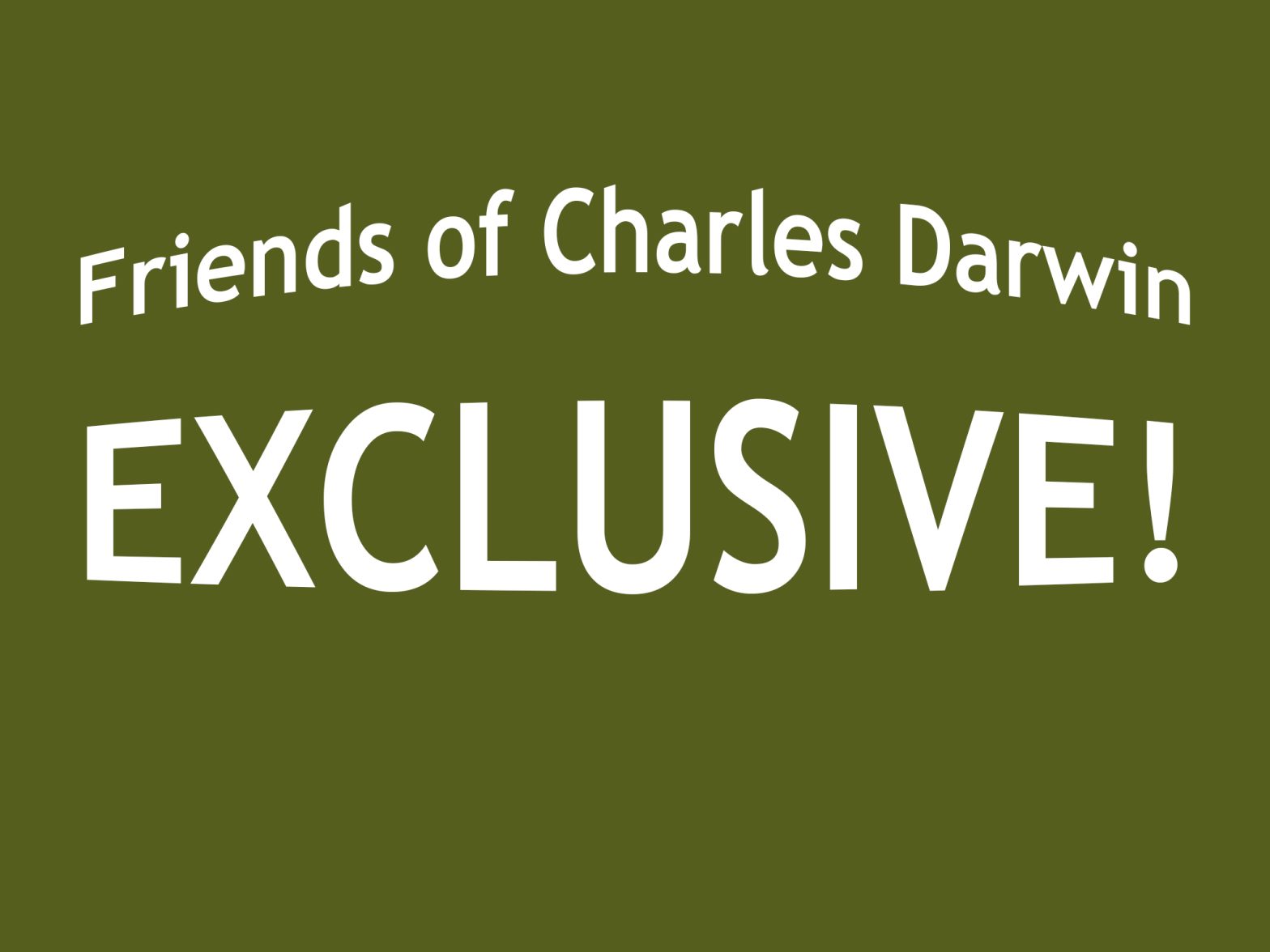 Darwin and Wallace: the lost photograph