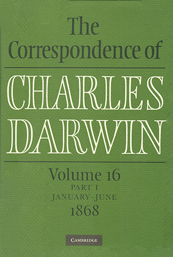 Book review: ‘The Correspondence of Charles Darwin, volume 16, part 1 • 1868’