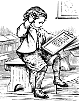 Boy stuck with maths problem