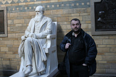 Me and the man, Natural History Museum, London Me and the man, Natural History Museum, London